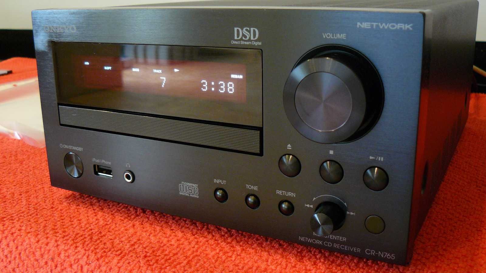 ONKYO CR-N765 Amplituner Stereo CD NET DLNA USB Hi-Res DSD FLAC