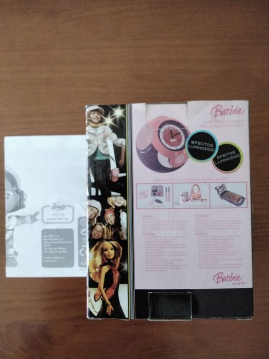 Relogio despertador Barbie