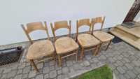 Drewniane krzesła z PRL