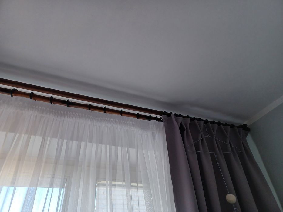 Karnisz drewniany podwójny długość 2,5/2,6 m