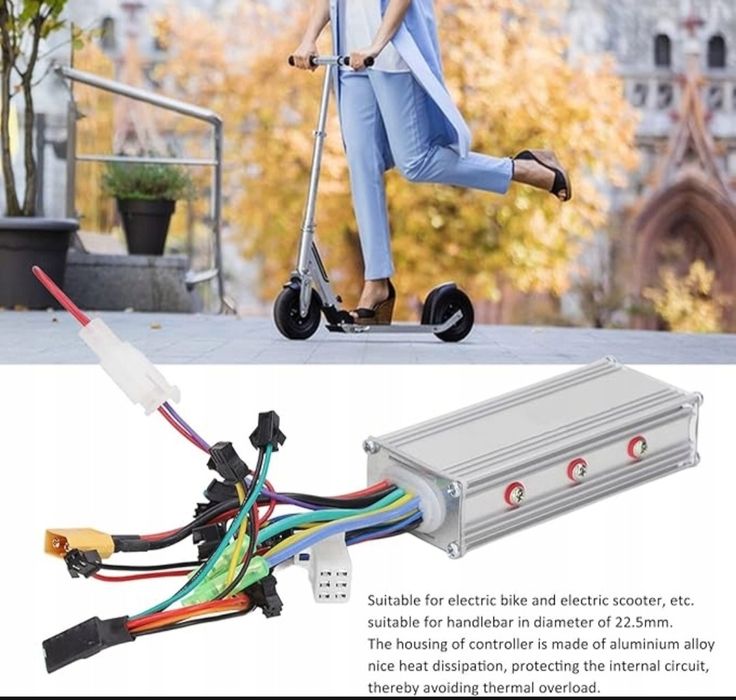 Kontroler Silnika 36V/48V 500W + LCD S886 do Roweru Elektrycznego