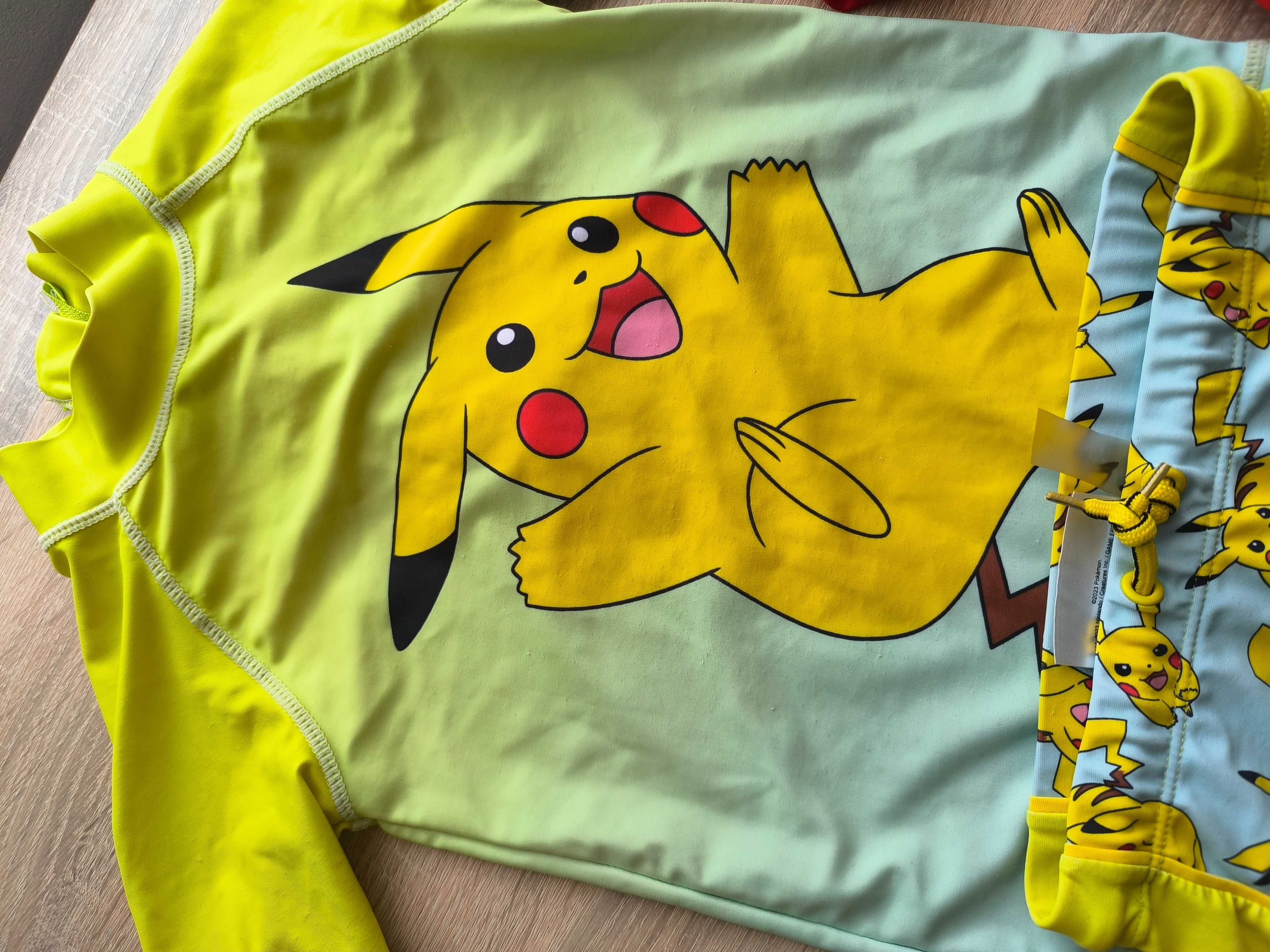 spf50 UV strój kąpielowy dwuczęściowy Pikachu pokemon mybasic tribord