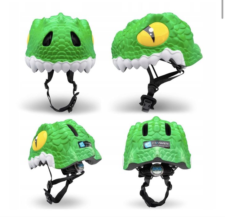 Kask Crazy Safety krokodyl dinozaur