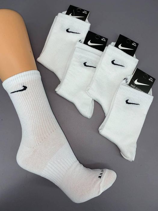 Шкарпетки Nike/ носки найк високі білі. 3 шт - 120 грн