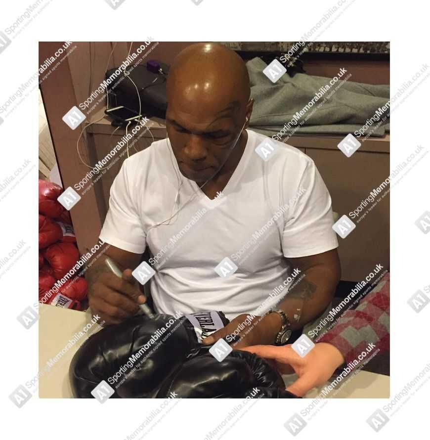 Mike Tyson autograf oryginał unikat boks legenda rękawica podpis #2