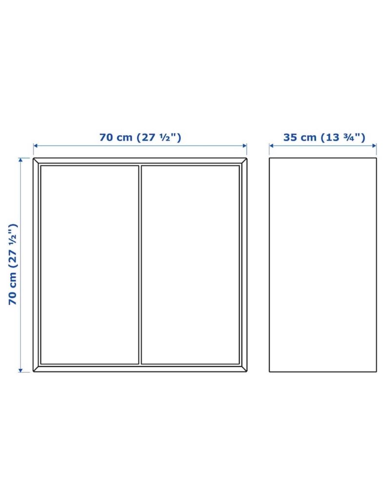 Szafka dwudrzwiowa ciemnoszara IKEA EKET