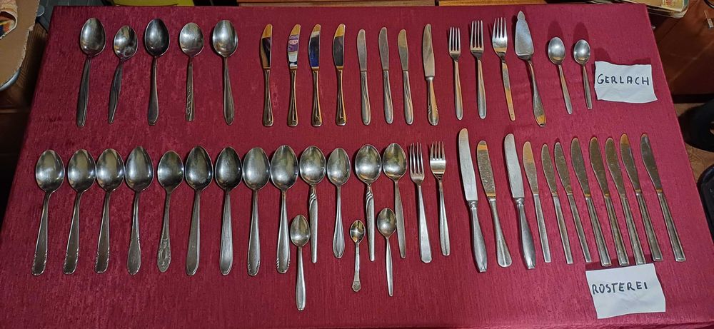 Stare sztućce!Gerlach-Stainles ssteel-Rostfrei-Hepax!!!