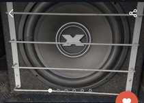 Subwoofer 15 Excursion w skrzyni + wzmacniacz Renegade