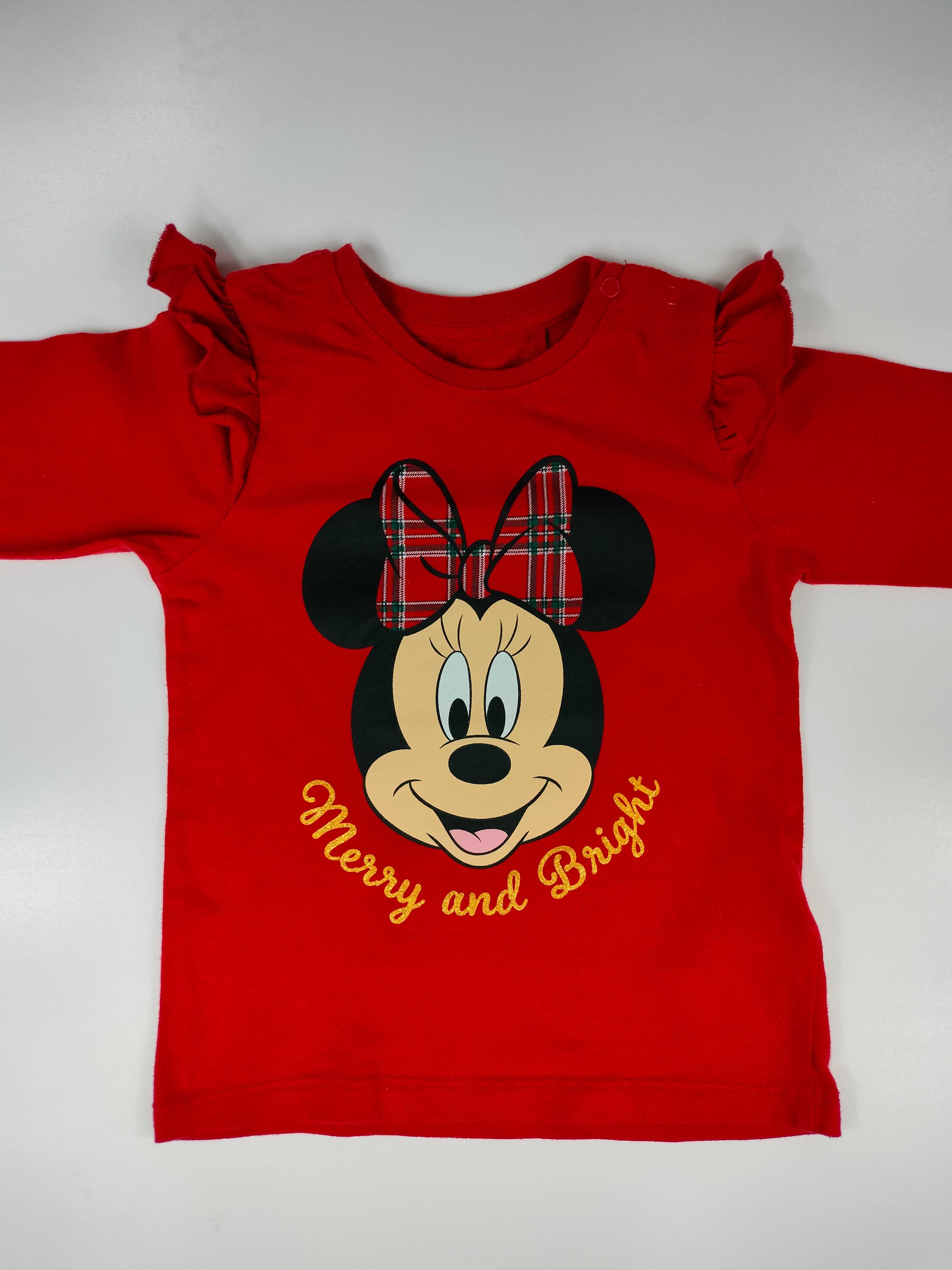 koszulka t-shirt Myszka Minnie z falbankami Sinsay r 86