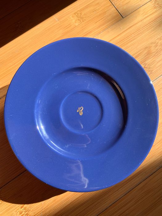 6 talerzyków Tchibo. Talerzyki niebieskie, granatowe