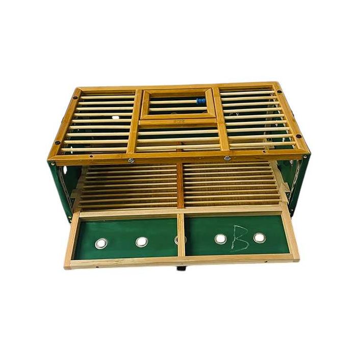 Kosz transportowy dla gołębi składany 80 X 42 X 23 CM duży zielony