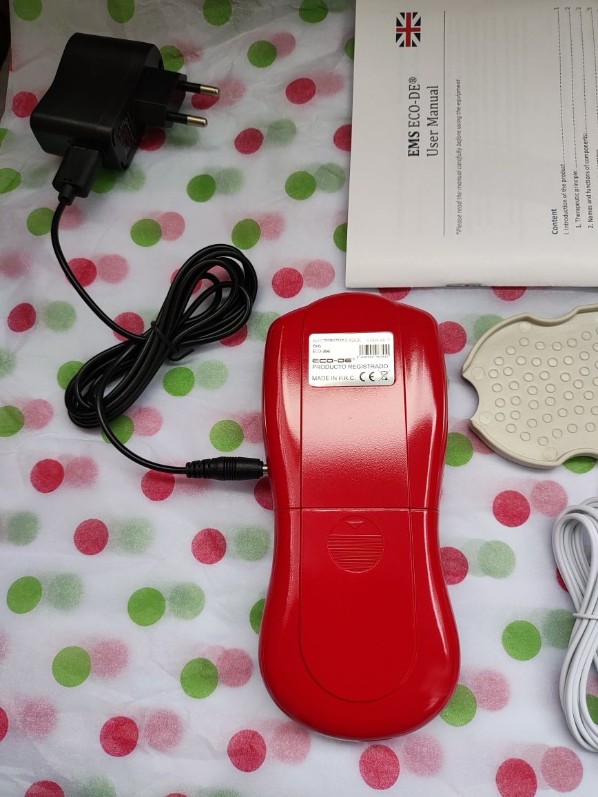 Masażer Elektrostymulator mięśni Cellulit ECO-306 EMS przenośny tens