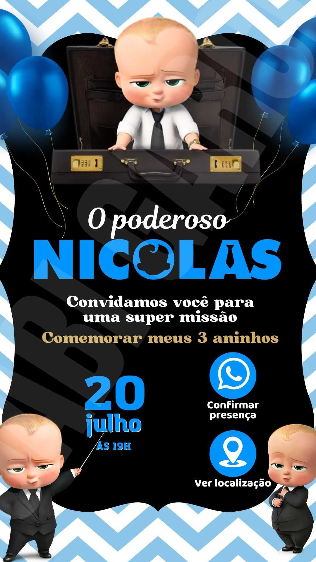 Convites digitais e personalizados (PDF OU IMAGEM)