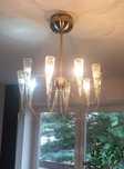 Lampa sufitowa, nowoczesny, srebrna Glamour