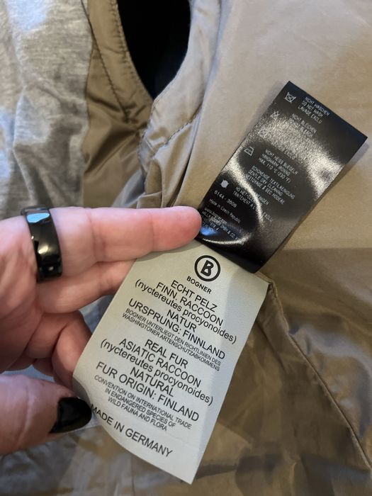 Kamizelka bezrekawnik ocieplacz oryginal Bogner 42 pierze i futro