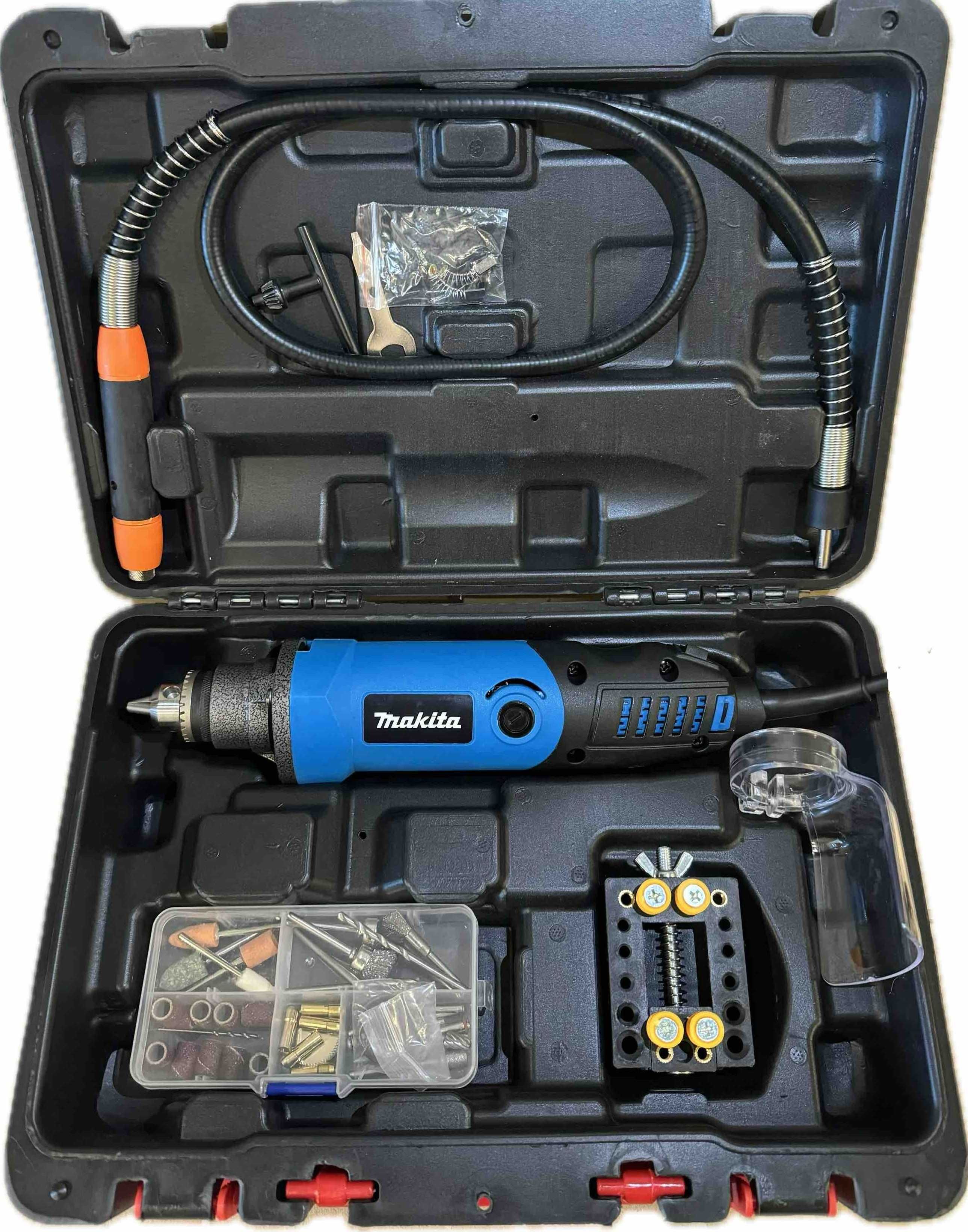 Дрель-гравер Makita GD0210 (КЕЙС, +50 насадок, вал, патрон 6,5мм)