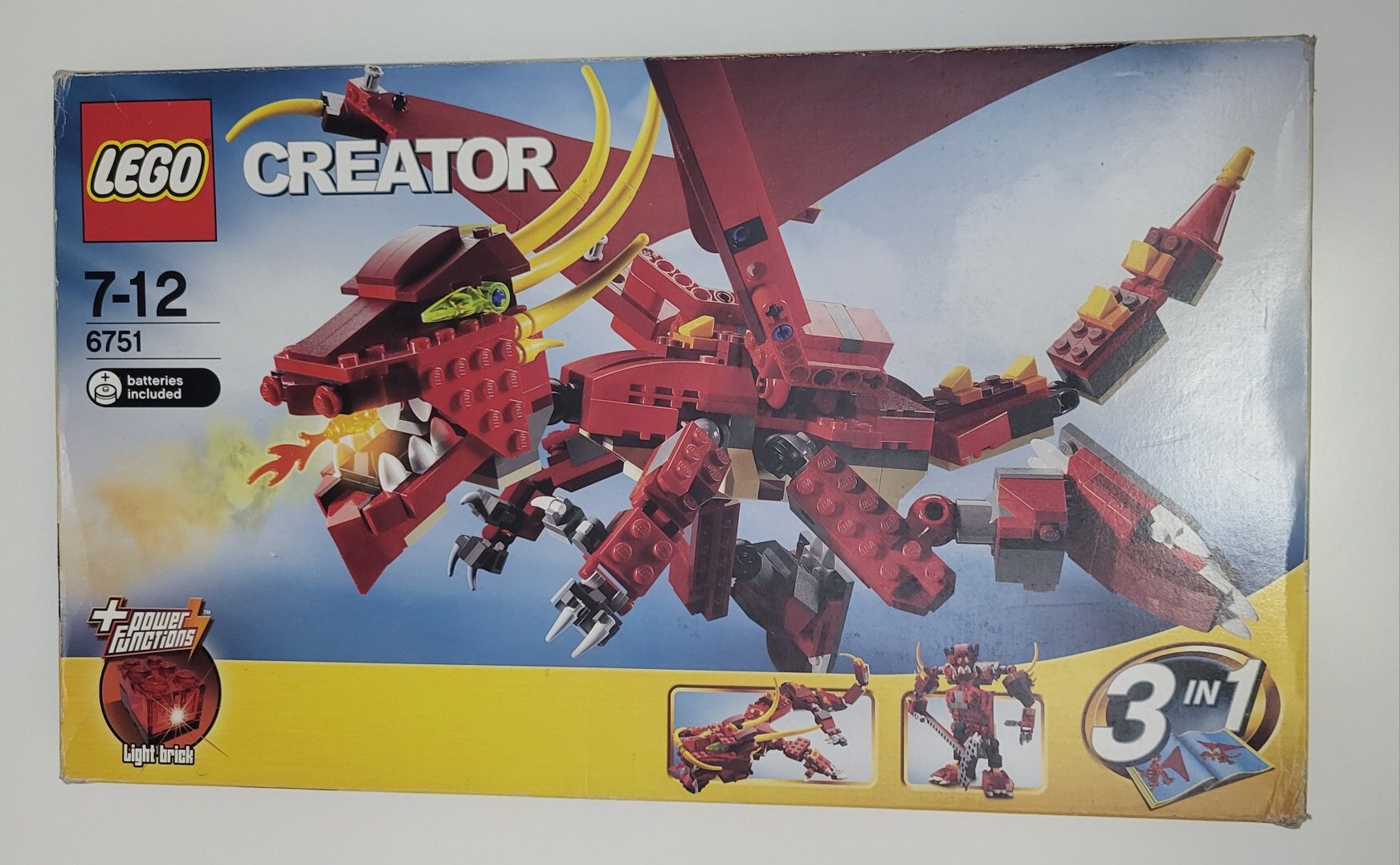 klocki LEGO Creator 6751 Fiery Legend Czerwony Smok.