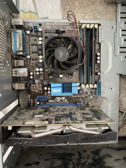 Комплект am3+ fx6300, 8gb ddr3 , gtx 750 ti 4gb, корпус