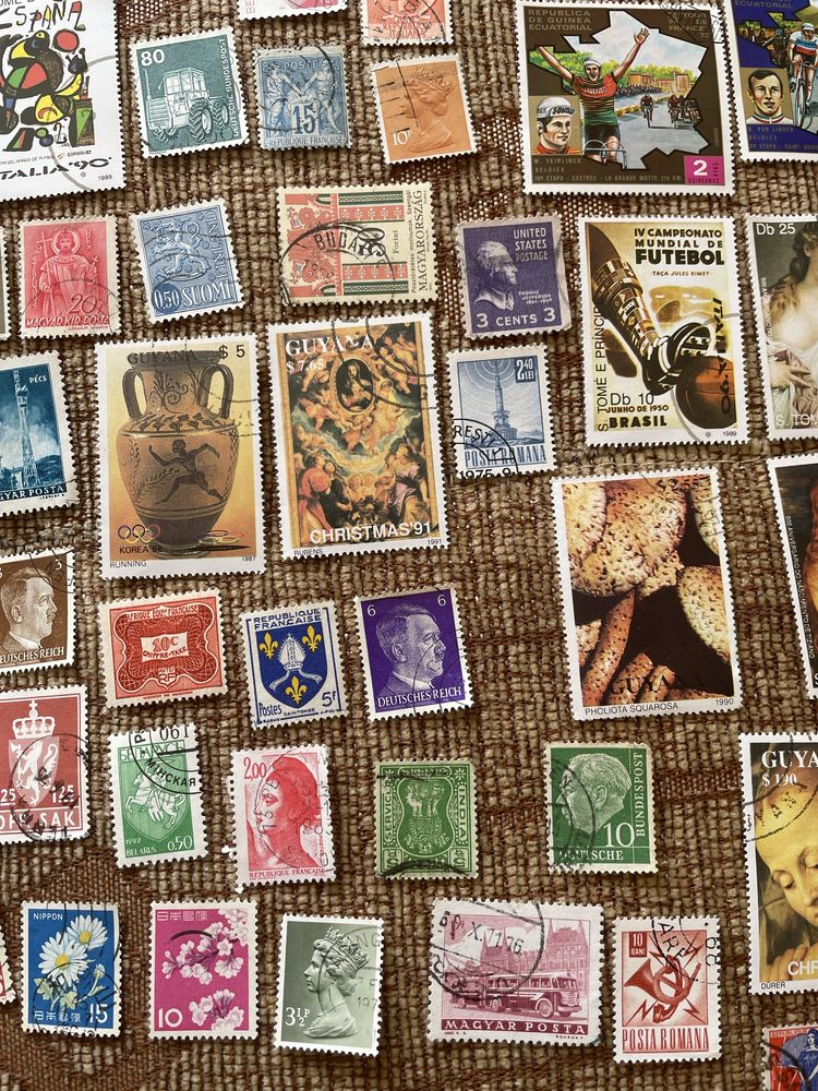 Zestaw znaczków pocztowych - 500 sztuk