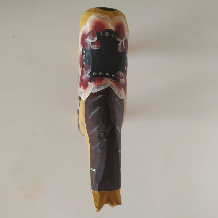 Konik Dalahäst  szwedzki Dalarna ręcznie wykonany kolekcjonerski żółty