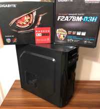 Komputer: AMD A6-5400K, RX580 8GB, 8GB RAM, SSD 120GB, GA-F2A78M-D3H