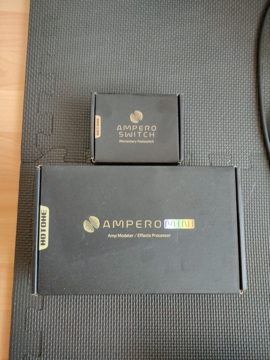 Vários pedais + Multiefeitos HoTone Ampero Mini
