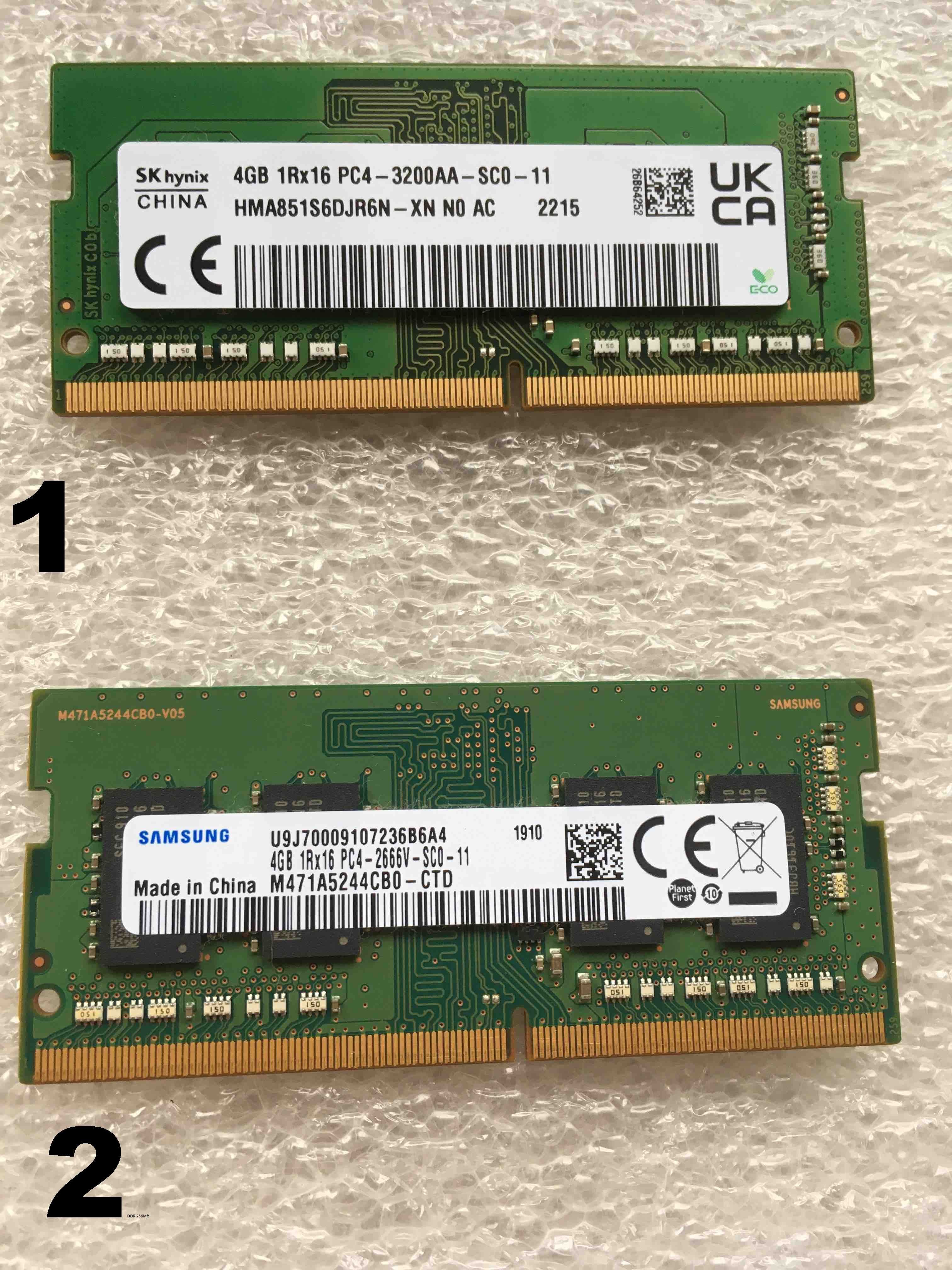 Оперативная память SoDimm DDR4, DDR3, DDR 4 Gb, 2 Gb,1Gb для ноутбука,