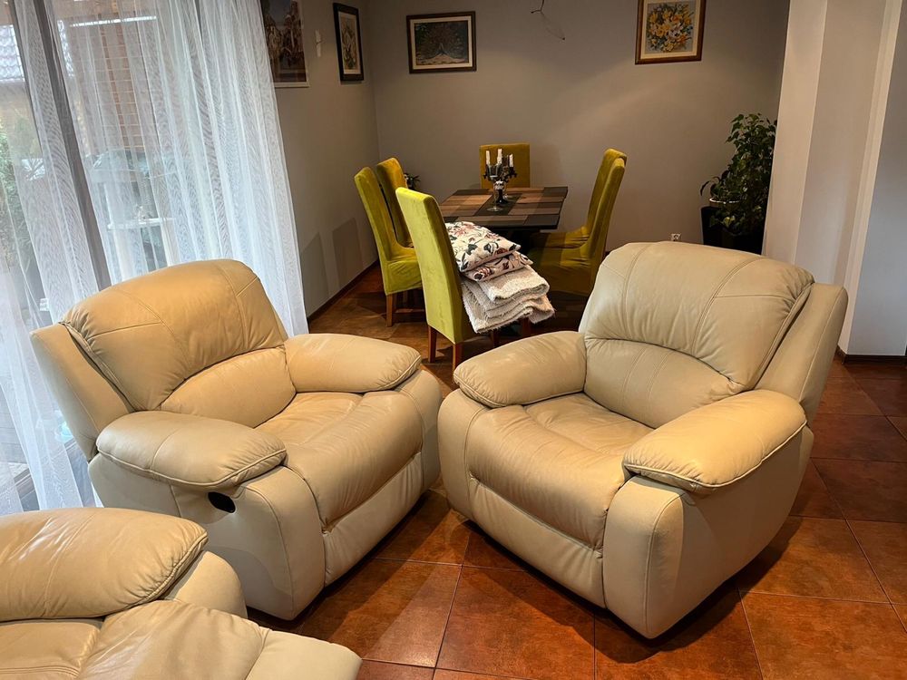 Zestaw Salonowy kanapa plus dwa fotele