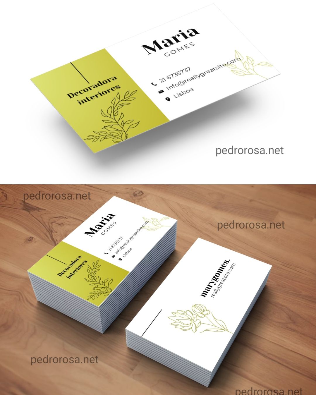 Cartões de visita / Flyers / Logotipos