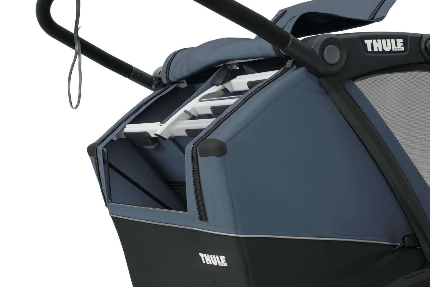 Thule Chariot Cab2 Dark Slate podwójna przyczepka rowerowa wózek space