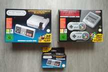 NES Mini + Comando e SNES Mini