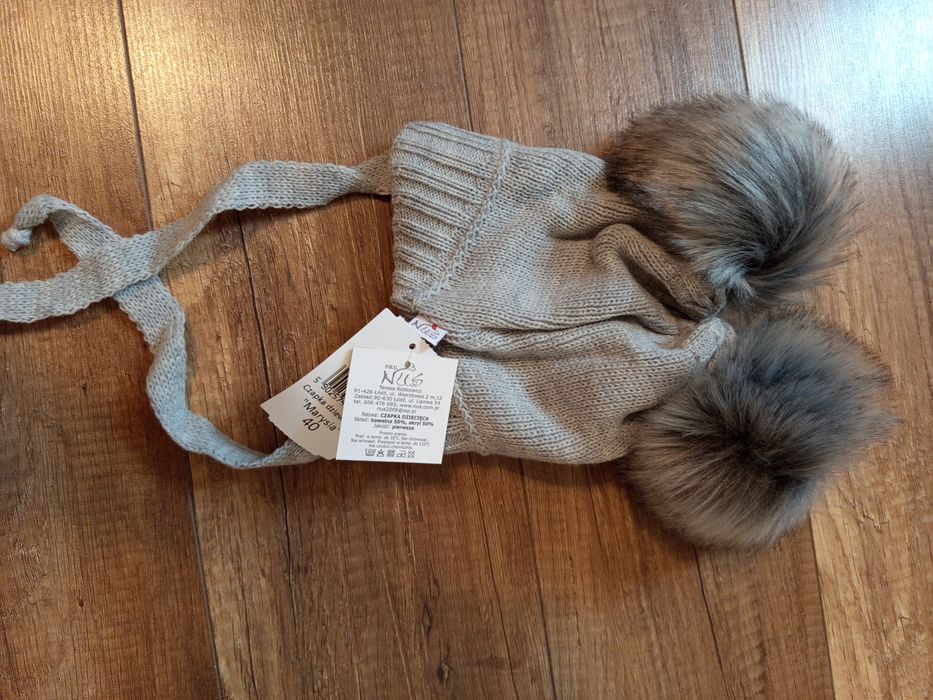 Nowa czapka niemowlęca