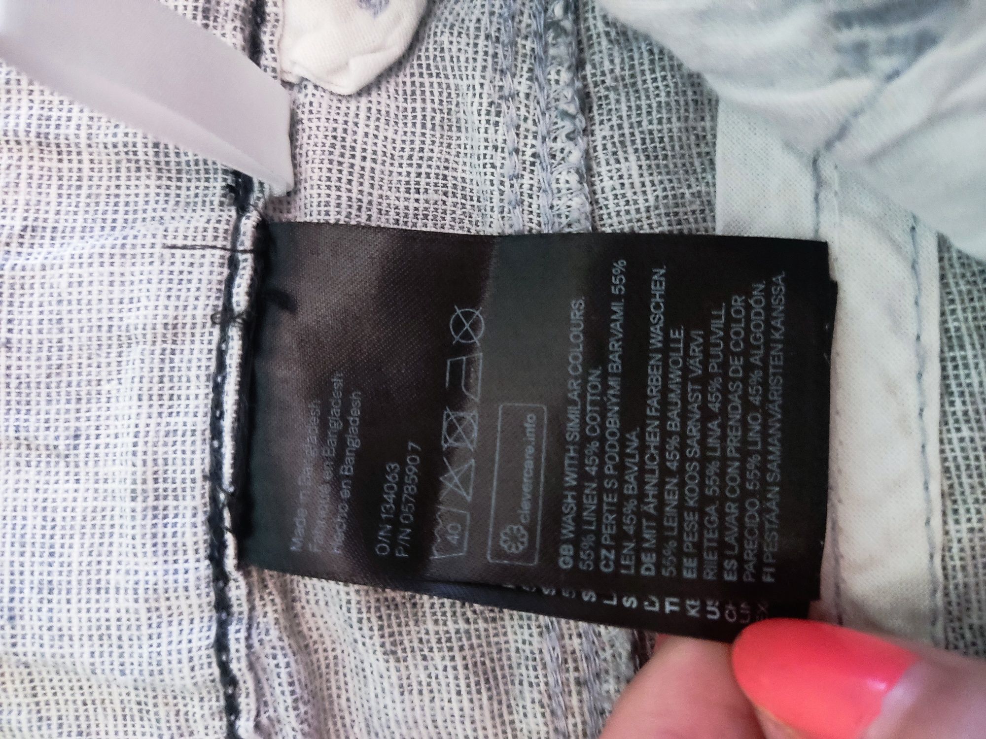 Lniane spodnie chłopięce 104 H&M