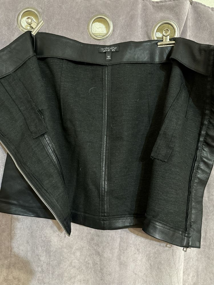 Шкіряна спідниця TOP SHOP