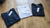 Koszulki 3 sztuki Calvin Klein nowe biała granat czarna L