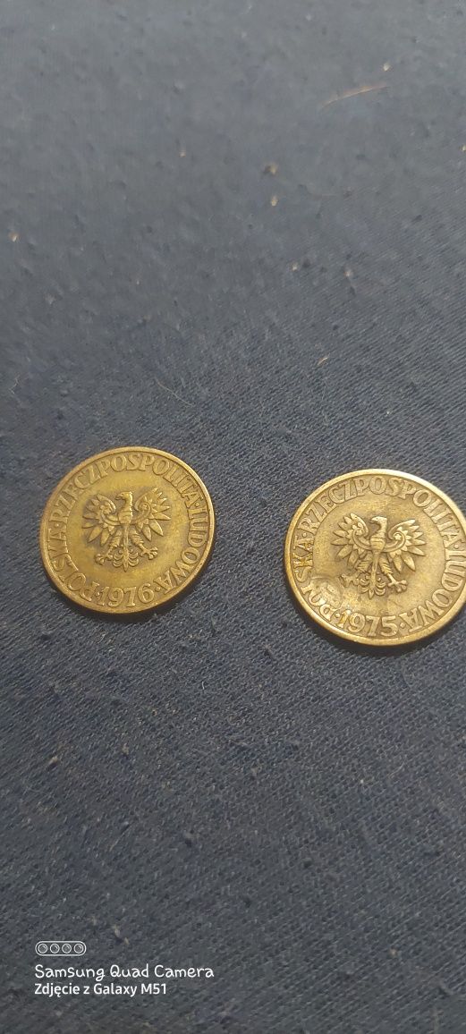 Moneta 5zk beż znaku mennicy 1975,1976