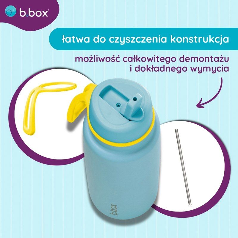 Butelka termiczna ze składanym ustnikiem 1L Pool Side, b.box
