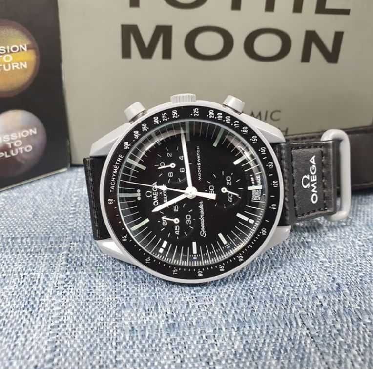 Nowy zegarek Omega Mission to the Moon Black (oryginał)