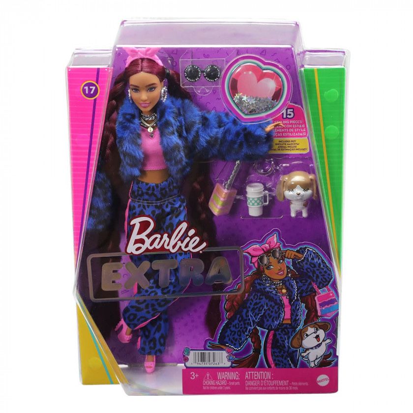 Лялька Barbie Extra Blue Leopard #17 Барбі Екстра