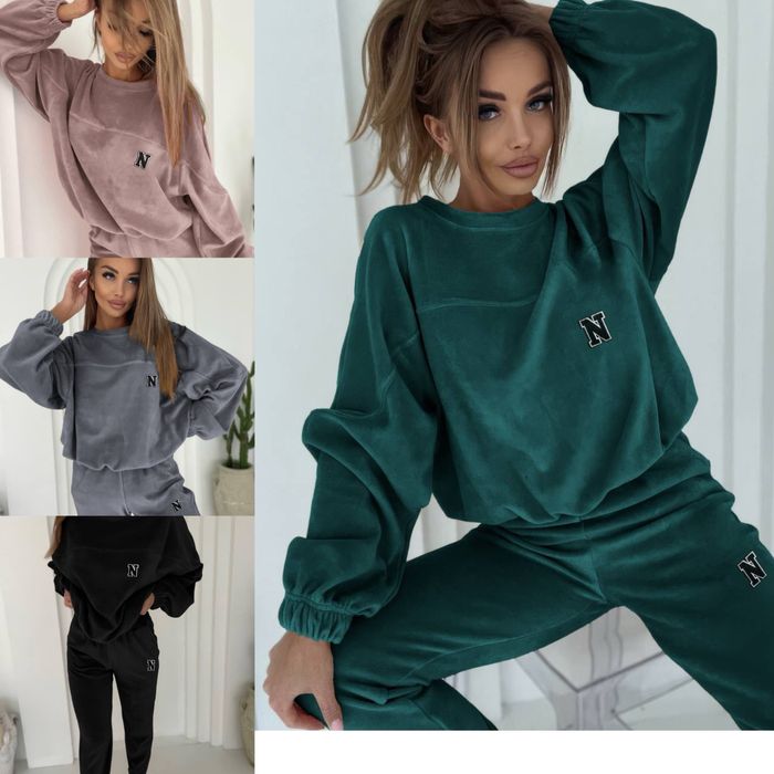 Жіночий костюм теплий велюр на плюшевій основі.Розміри 42-56