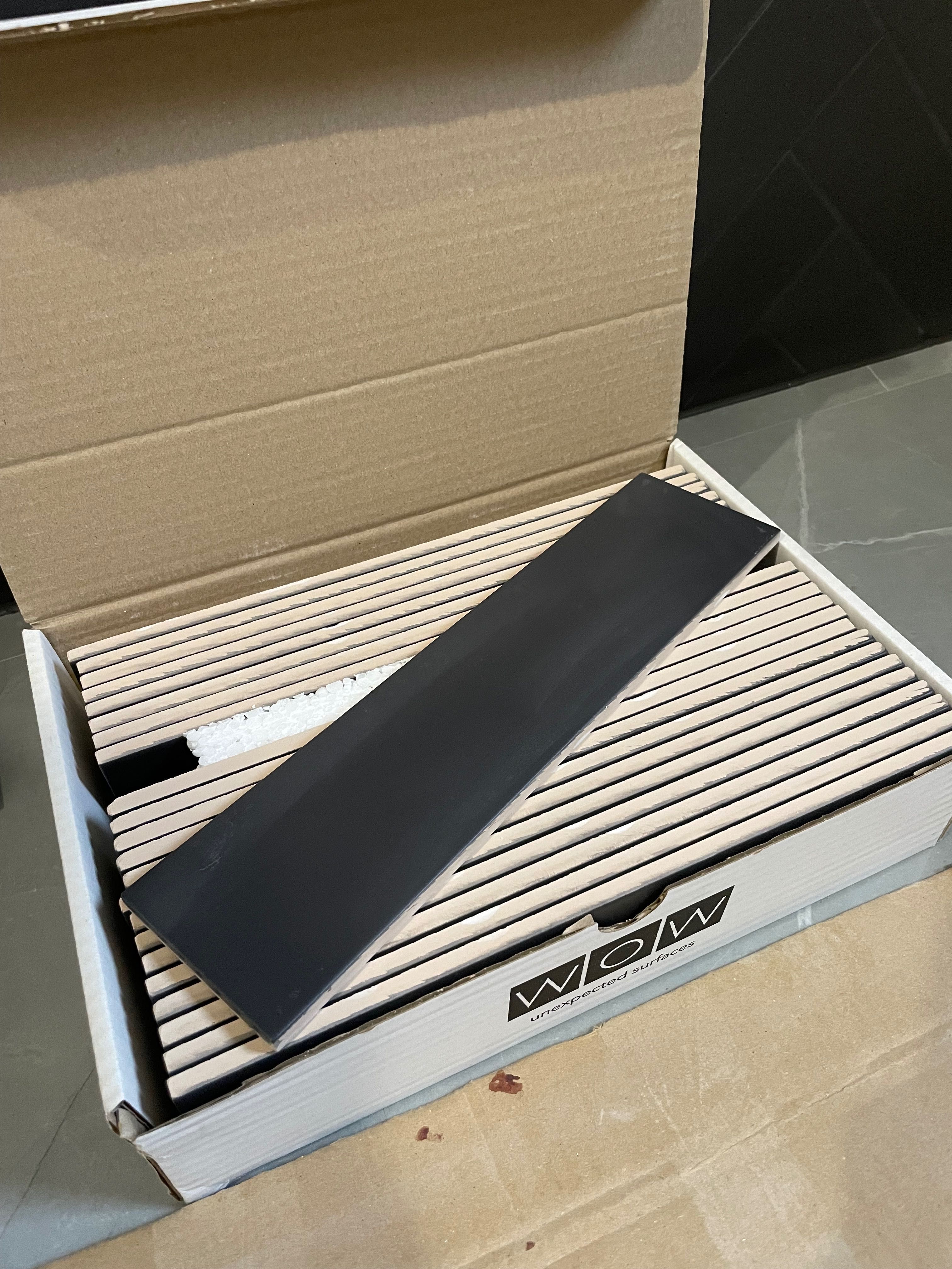 Płytki cegiełka ścienna Liso XL Graphite Matt 7,5x30 Wow Design