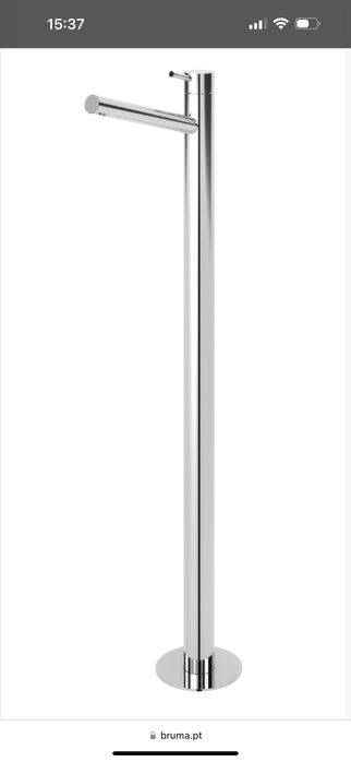 Lavatório suspenso, Lavatório redondo, Torneira de chão