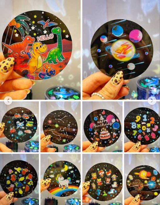 Проектор нічник USB + Пульт 21 слайд світильник зі змінними картинками