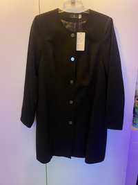 czarny płaszcz 44