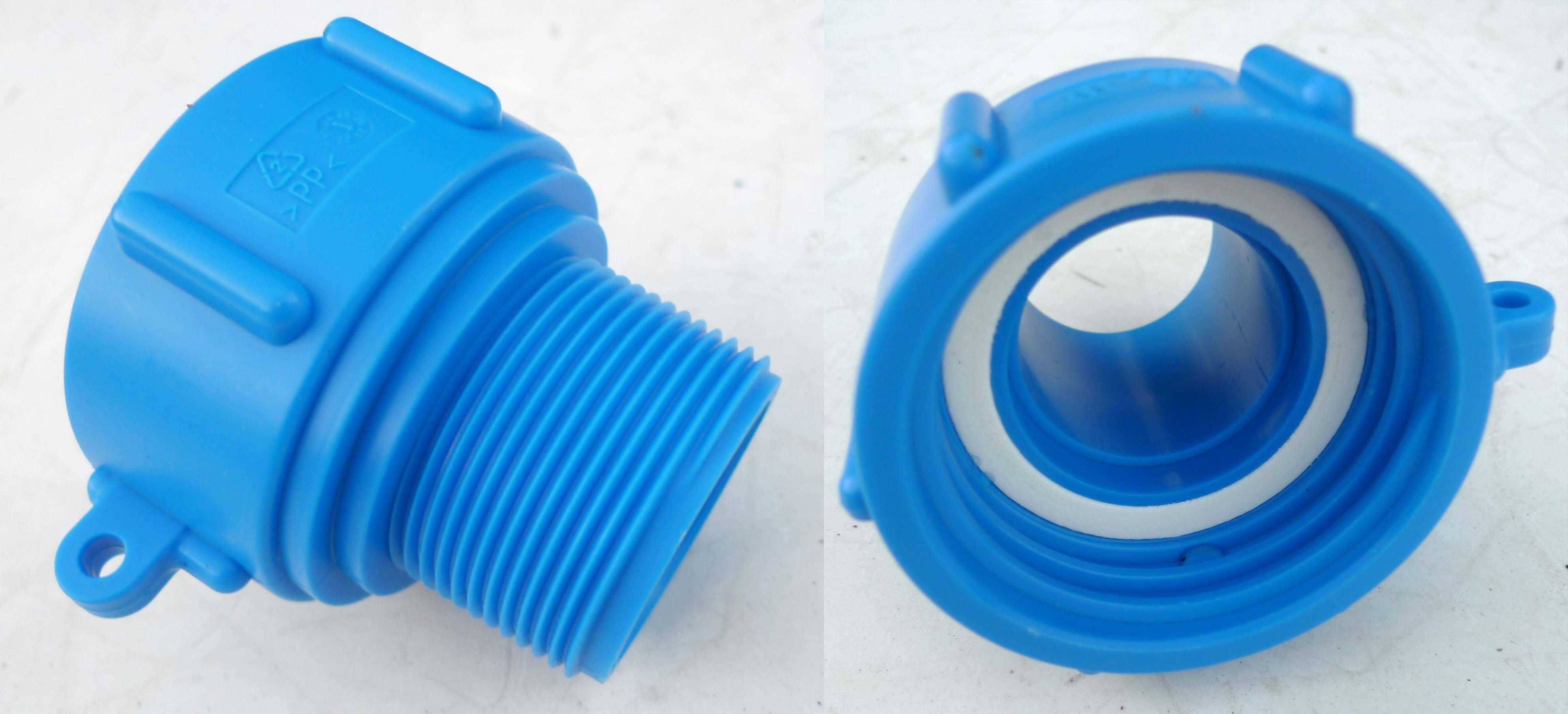 Redukcja z uszczelką do zbiornika Mauzer średnica 6cm na 2" złączka