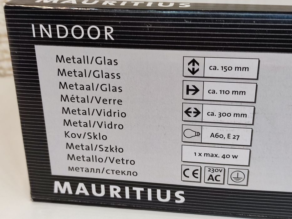 Kinkiet ścienny klasyczny półokrągły Mauritius marki Brilliant, E 27