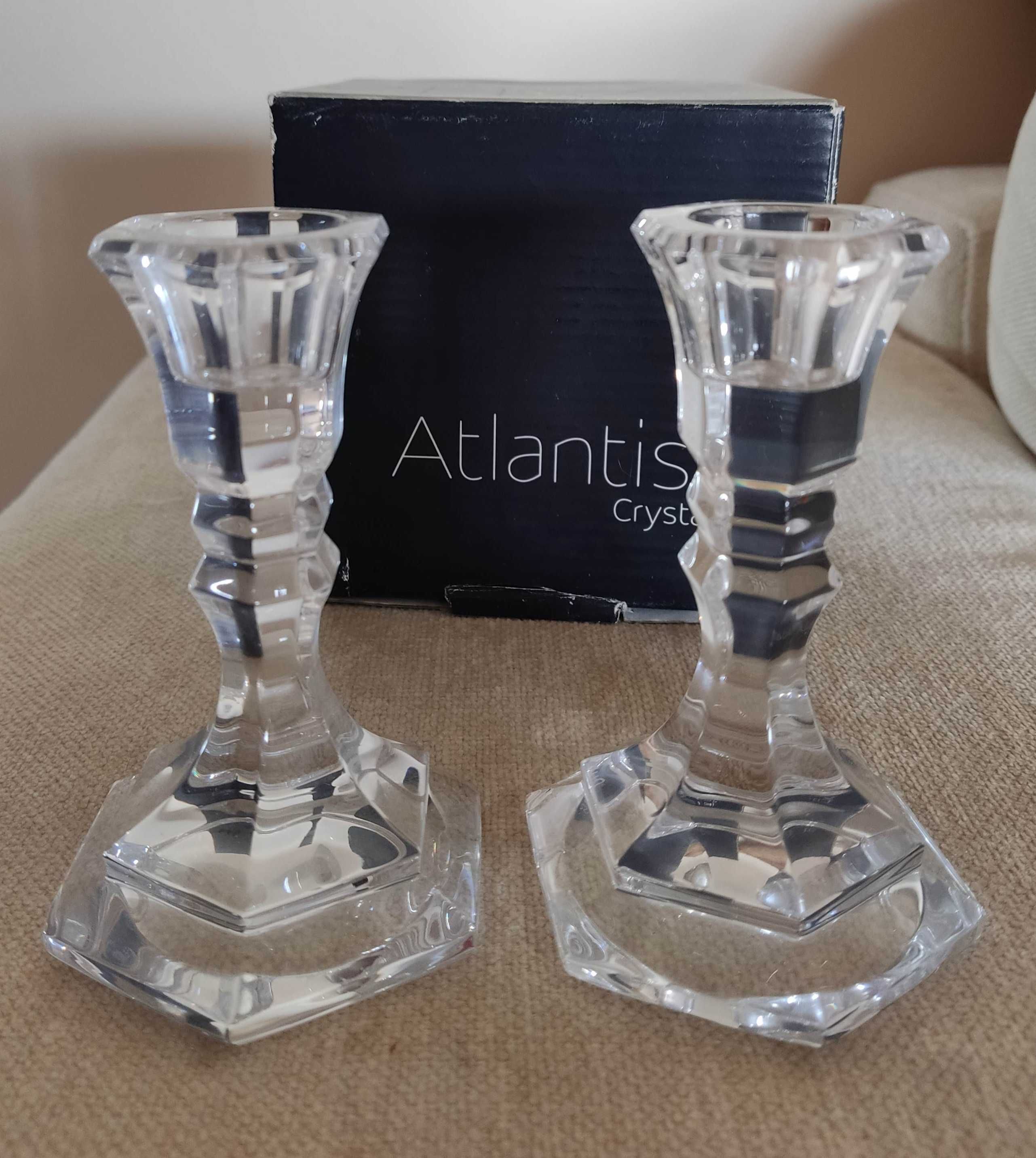 Castiçais Atlantis Cristal