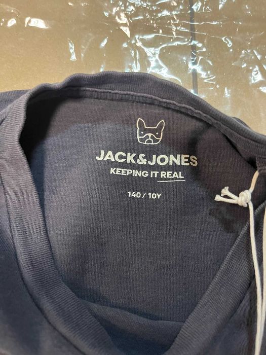 Granatowy T-shirt Jack&Jones roz.140cm