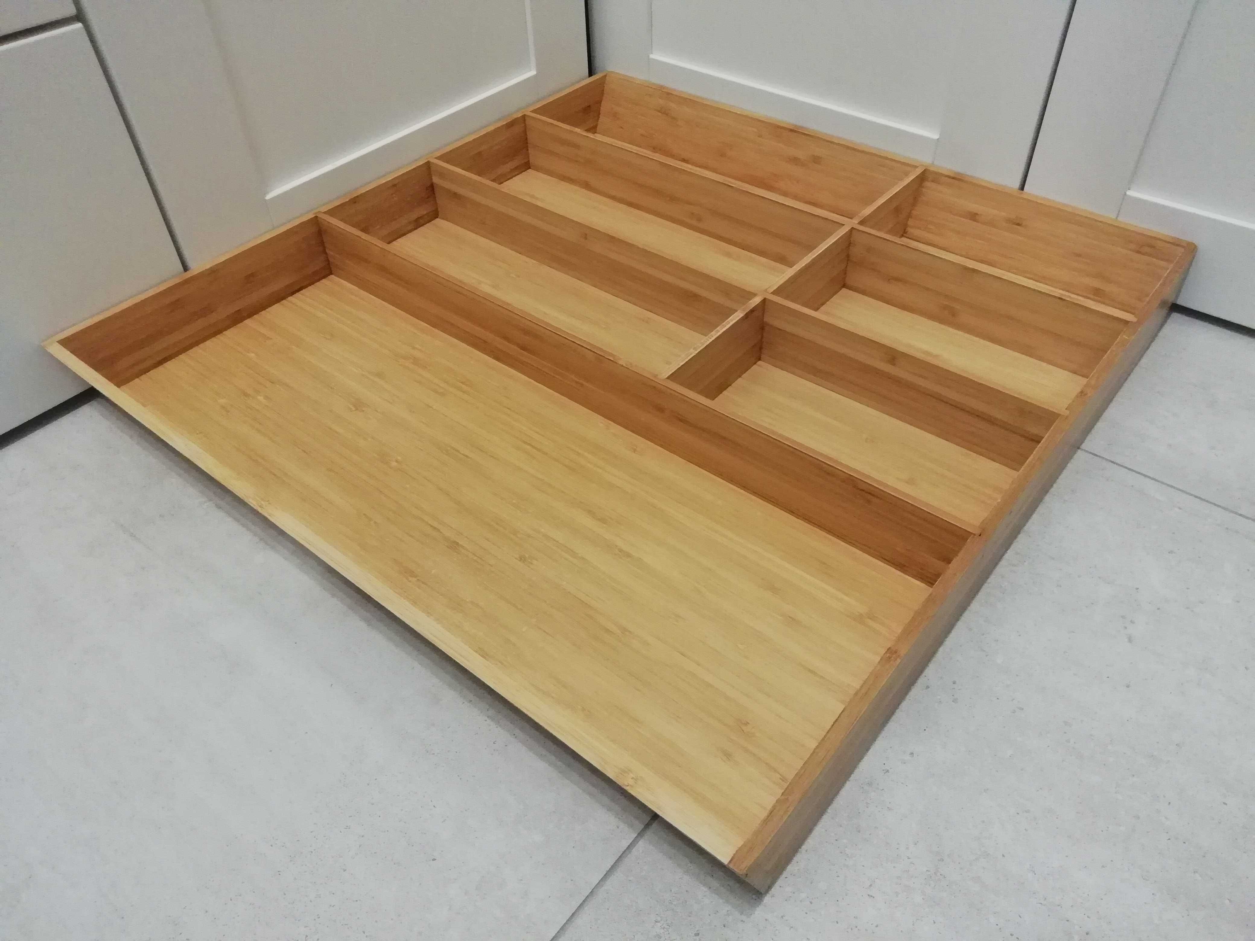 Ikea Variera wkład do szuflady organizer taca bambus 50x52cm