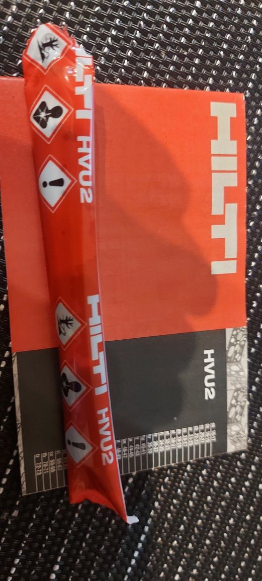 Kotwa chemiczna Hilti patron z klejem HVU2 M12x110 dostępne 900sztuk